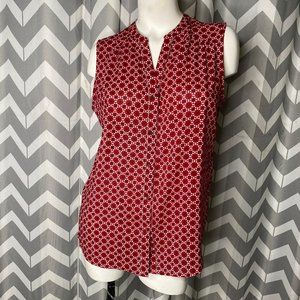 MILADYS red floral design blouse